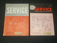 1946-1957 SERVICE - TELEVISION-RADIO MAGAZINE - LOT OF 5 - O 212J