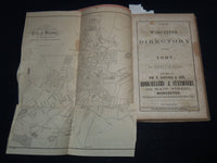 1867 WORCESTER DIRECTORY BY HENRY J. HOWLAND - MAP - KD 81W