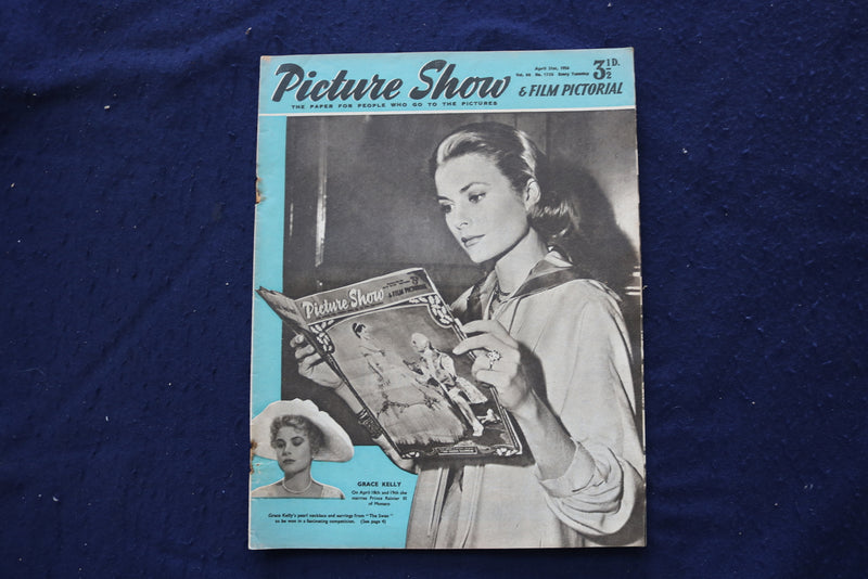 1956 APRIL 21 PICTURE SHOW MAGAZINE - GRACE KELLY COVER - E 23726
