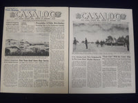 1945 CASALOG CIVIL AFFAIR NEWSPAPER LOT OF 4 ISSUES - NICE PHOTOS - NP 1832