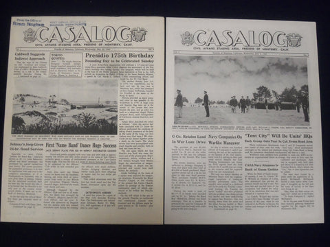 1945 CASALOG CIVIL AFFAIR NEWSPAPER LOT OF 4 ISSUES - NICE PHOTOS - NP 1832