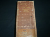 1943 UNION LIST OF SERIALS IN LIBRARIES VOLUME - 2ND EDITION - 3065 PGS- KD 5576