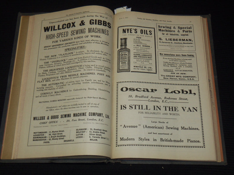 1917 JANUARY-DECEMBER PRAM GAZETTE & HIRE TRADERS RECORD BOUND VOLUME - KD 7462B
