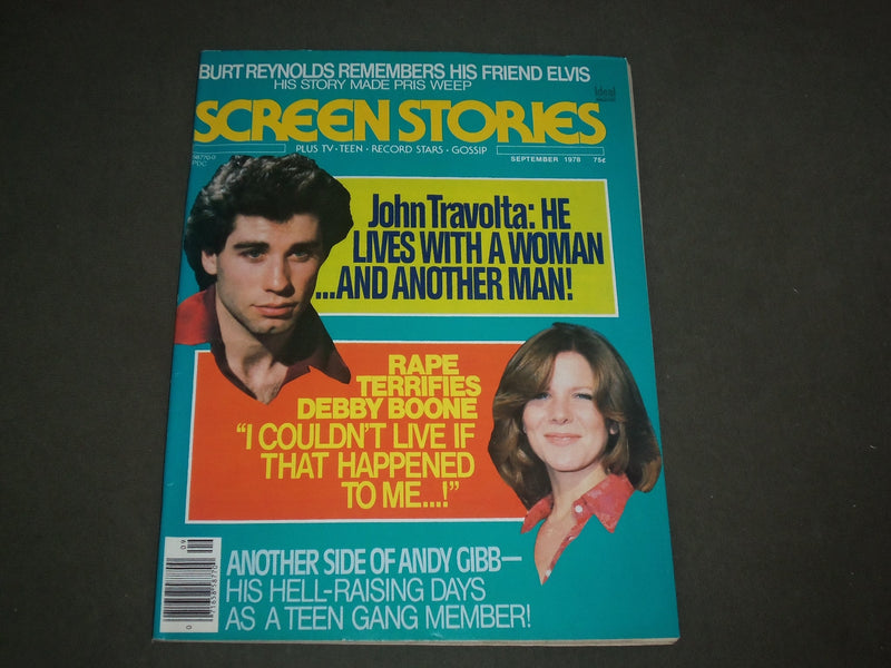 1978 SEPTEMBER SCREEN STORIES MAGAZINE - JOHN TRAVOLTA & DEBBY BOONE - M 186