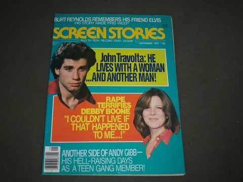 1978 SEPTEMBER SCREEN STORIES MAGAZINE - JOHN TRAVOLTA & DEBBY BOONE - M 186