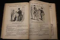 1890'S PETIT JOURNAL POUR RIRE FRENCH MAGAZINE VOLUMES LOT OF 2 - VOLUME 1 NO. 1