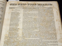 1830-1831 NEW YORK MIRROR AND LADIES GAZETTE BOUND VOLUME NO. 8 - KD 4675I