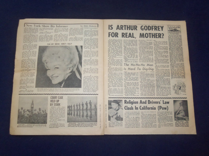1964 JULY 26 NATIONAL INFORMER NEWSPAPER - CLERGY OK TO GET MARRIED? - NP 6912
