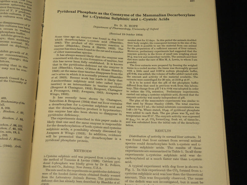 1938-1955 THE BIOCHEMICAL SOCIETY JOURNAL MAGAZINE LOT OF 4 ISSUES - WR 106H