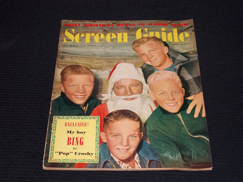 1949 DECEMBER SCREEN GUIDE MAGAZINE - SANTA CLAUS BING CROSBY & SONS - E 15391