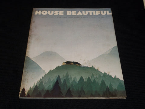 1935 AUGUST HOUSE BEAUTIFUL MAGAZINE BEAUTIFUL FRONT COVER & PHOTOS - E 2752