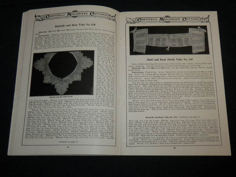 1920 CORTICELLI LESSONS IN CROCHET BOOK NO. 7 - NICE PHOTOS - J 6716