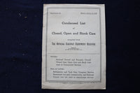 1956 CLOSED, OPEN AND STOCK CARS CONDENSED LIST - K 1757