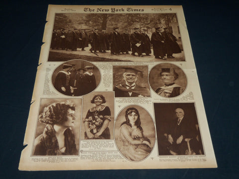 1922 JUNE 11 NEW YORK TIMES PICTURE SECTION - COLUMBIA UNIVERSITY - NT 8864