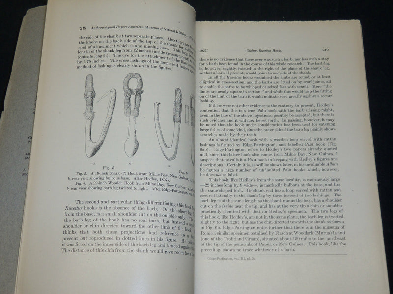 1917-1933 ANTHROPOLOGICAL PAPERS - NATURAL HISTORY LOT OF 5 ISSUES - WR 336D