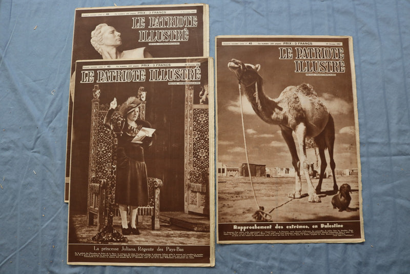 1945-1947 LE PATRIOTE ILLUSTRE MAGAZINE - FRENCH - LOT OF 24 - O 3850