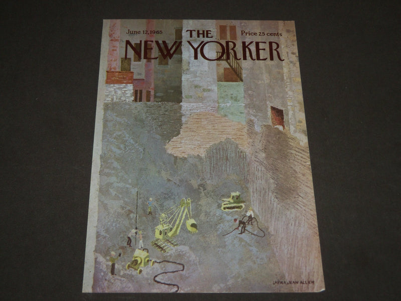 1965 JUNE 12 NEW YORKER MAGAZINE FRONT COVER ONLY - GREAT ART FOR FRAMING