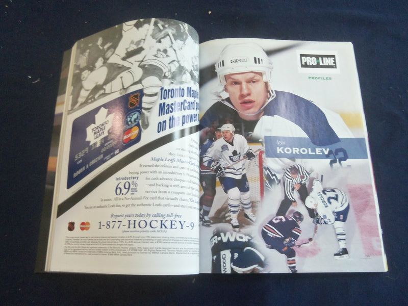 1999 FEB 20 TORONTO MAPLE LEAFS - AIR CANADA CENTRE-FIRST GAME PROGRAM - ST 200H