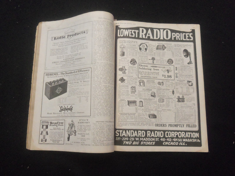 1923 OCTOBER RADIO NEWS MAGAZINE - WHY GIRLS LEAVE HOME - B 433E