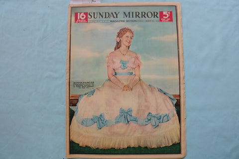 1938 MAR 20 SUNDAY MIRROR NEWSPAPER MAGAZINE SECTION-JEANETTE MACDONALD- NP 9075