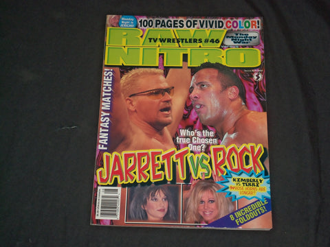 2000 AUGUST TV WRESTLERS RAW NITRO MAGAZINE - JARRETT VS ROCK COVER - CW 478