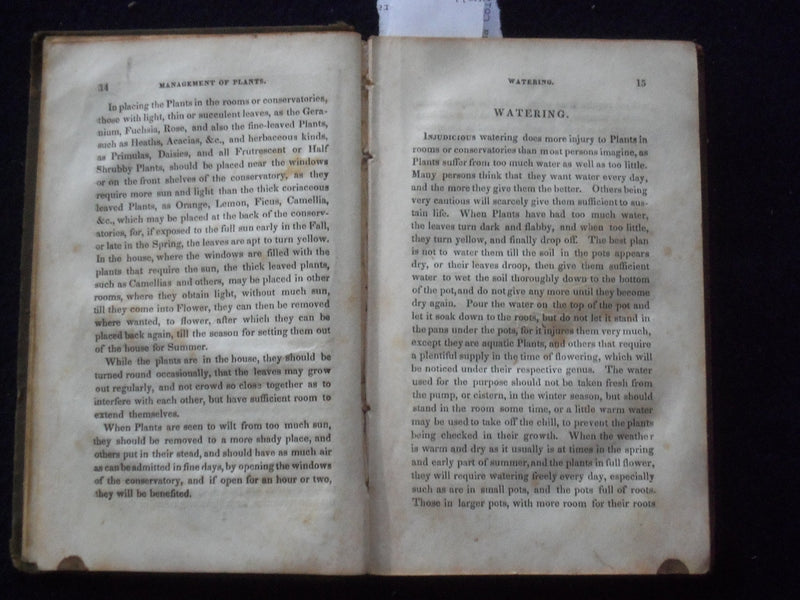 1845 THE AMERICAN FLORIST HARDCOVER BOOK BY JAMES NORMAN ELEY - KD 8746
