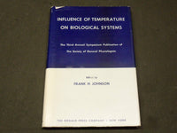 1957 INFLUENCE OF TEMPERATURE ON BIOLOGICAL SYSTEMS BOOK BY JOHNSON - KD 6057