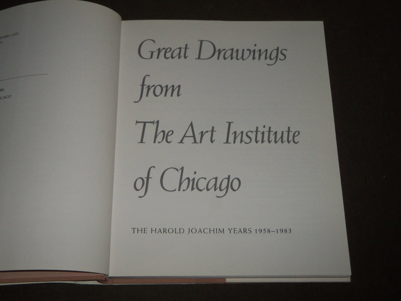 1985 GREAT DRAWINGS FROM THE ART INSTITUTE OF CHICAGO BOOK -GREAT PRINTS - D 239