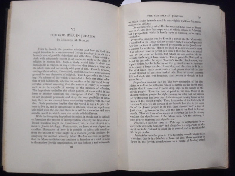 1936 THE JEWISH RECONTRUCTIONIST PAPERS HARDCOVER BOOK-MORDECAI KAPLAN - KD 8937
