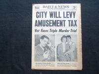 1954 MAY 22 NY DAILY NEWS NEWSPAPER - GIARDELLO RULES 4-1 PICK - NP 2482