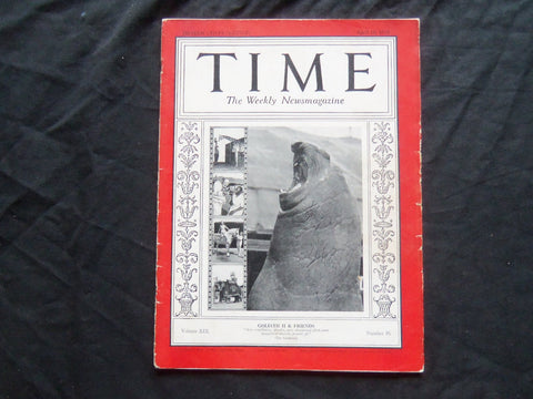 1932 APRIL 18 TIME MAGAZINE - THE CIRCUS GOLIATH II & FRIENDS - T 318