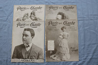 1907 PARIS QUI CHANTE REVUE ILLUSTRATEE MAGAZINE - FRENCH - LOT OF 38 - O 3846
