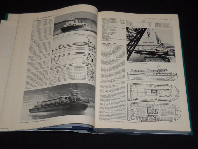 1988 JANE'S HIGH SPEED MARINE CRAFT AND AIR CUSHION VEHICLES BOOK - KD 937B