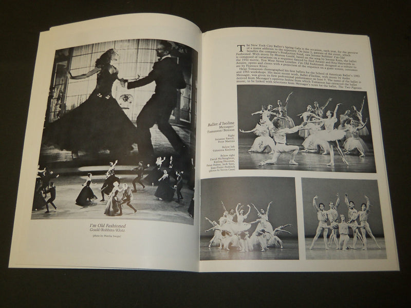 1983 NEW YORK CITY BALLET SPRING GALA PROGRAM LOT OF 2 - NICE PHOTOS - J 5149