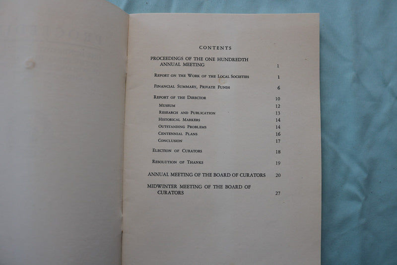 1946 WISCONSIN HISTORICAL SOCIETY PROCEEDINGS AND ENVELOPE - K 3320