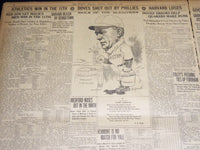 1910 APRIL 24 THE BOSTON HERALD NEWSPAPER - MARK TWAIN FUNERAL RATES - BH 367