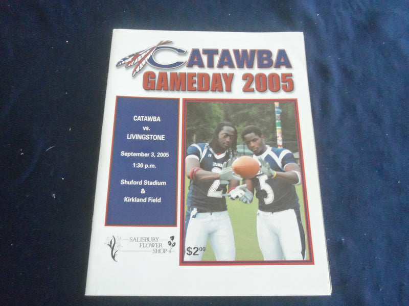 2005 SEP 3 FOOTBALL PROGRAM - CATAWBA COLLEGE VS LIVINGSTONE COLLEGE - SP 1217L