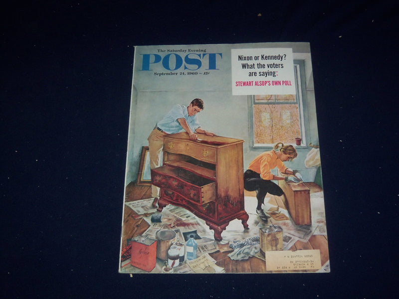 1960 SEPTEMBER 24 THE SATURDAY EVENING POST MAGAZINE- ILLUSTRATED COVER- SP 5738