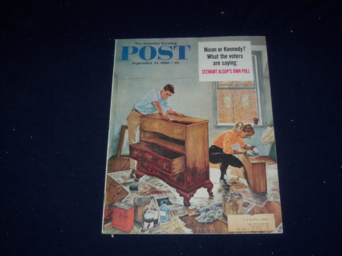 1960 SEPTEMBER 24 THE SATURDAY EVENING POST MAGAZINE- ILLUSTRATED COVER- SP 5738