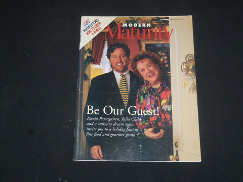 1996 NOV/DEC MODERN MATURITY MAGAZINE - DAVID ROSENGARTEN & JULIA CHILD- SP 6119