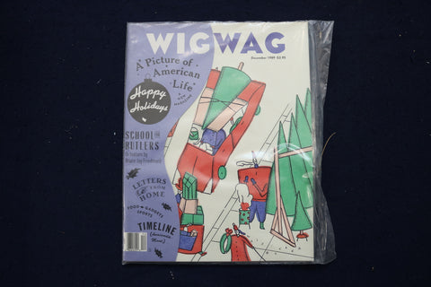 1989 DECEMBER WIGWAG MAGAZINE - HAPPY HOLIDAYS COVER - E 18976