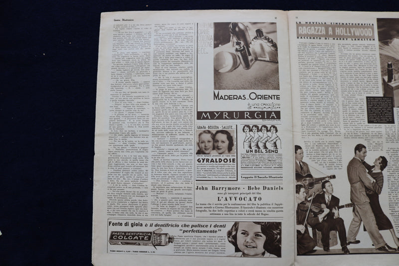 1934 MARCH 21 CINEMA ILLUSTRAZIONE MAGAZINE-MARLENE DIETRICH-GRETA GARBO-E 23877