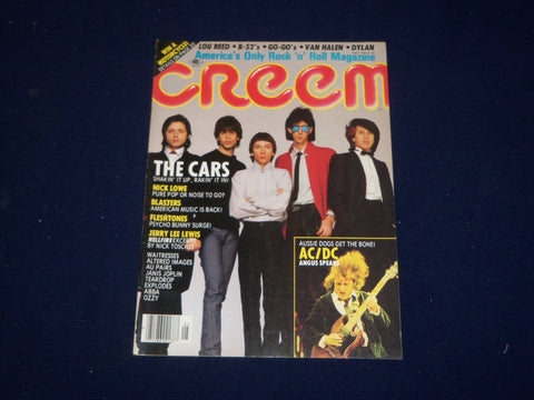 1982 MAY CREEM MAGAZINE - THE CARS COVER - SP 9624