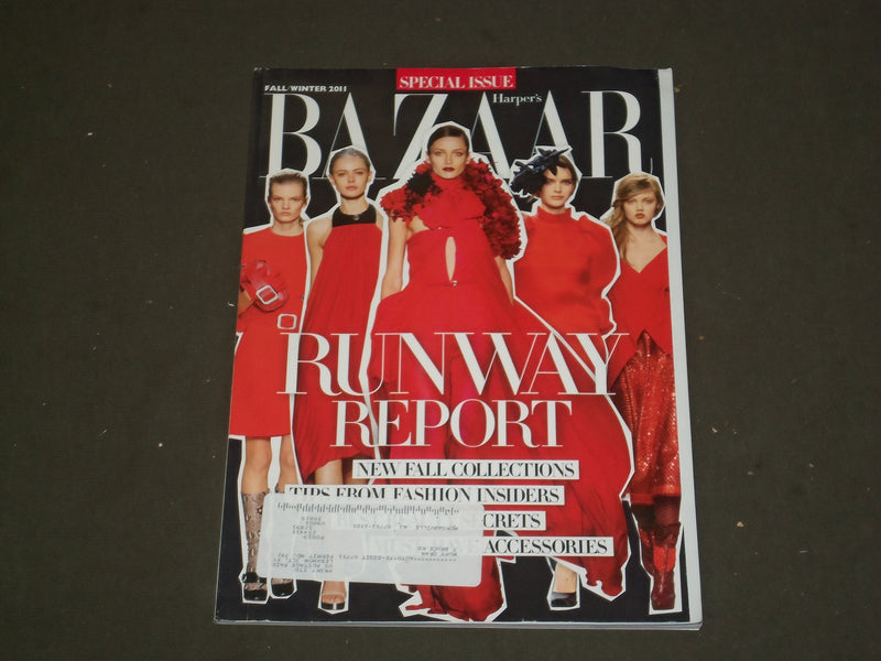 2011 FALL/WINTER HARPER'S BAZAAR MAGAZINE - RUNWAY REPORT ISSUE - B 3660