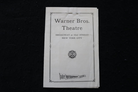 1930 OLD ENGLISH PROGRAM AND REVIEW - WARNER BROS. THEATRE-NEW YORK CITY- K 1796