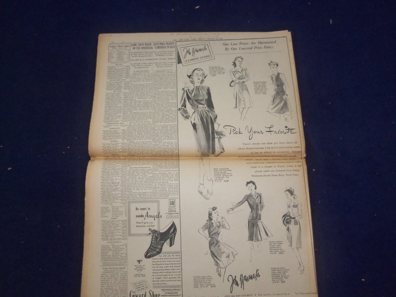 1943 AUG 18 NEW YORK TIMES - FOE EVACUATING SICILY UNDER RAIN OF BOMBS - NP 6549
