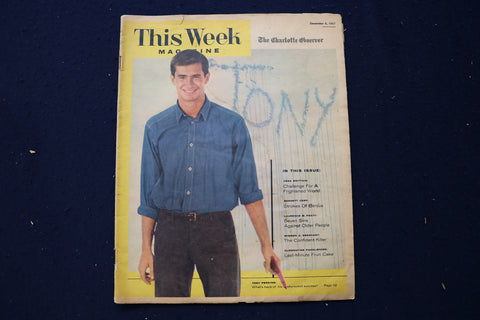1957 DECEMBER 8 THIS WEEK MAGAZINE - TONY PERKINS COVER - E 23049