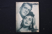 1954 MAY ECRAN MAGAZINE - ELIZABETH TAYLOR & DANA ANDREWS COVER - E 25852