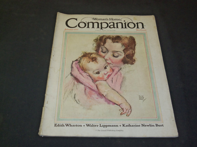1933 JANUARY WOMAN'S HOME COMPANION MAGAZINE - MOTHER AND CHILD - SP 7959