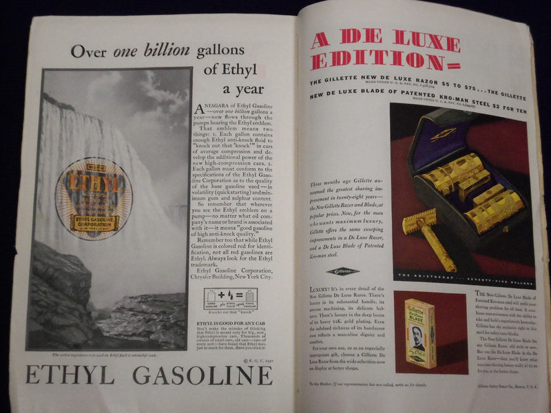 1930 THE ATLANTIC MONTHLY MAGAZINE LOT OF 12 COMPLETE YEAR - GREAT ADS - WR 531